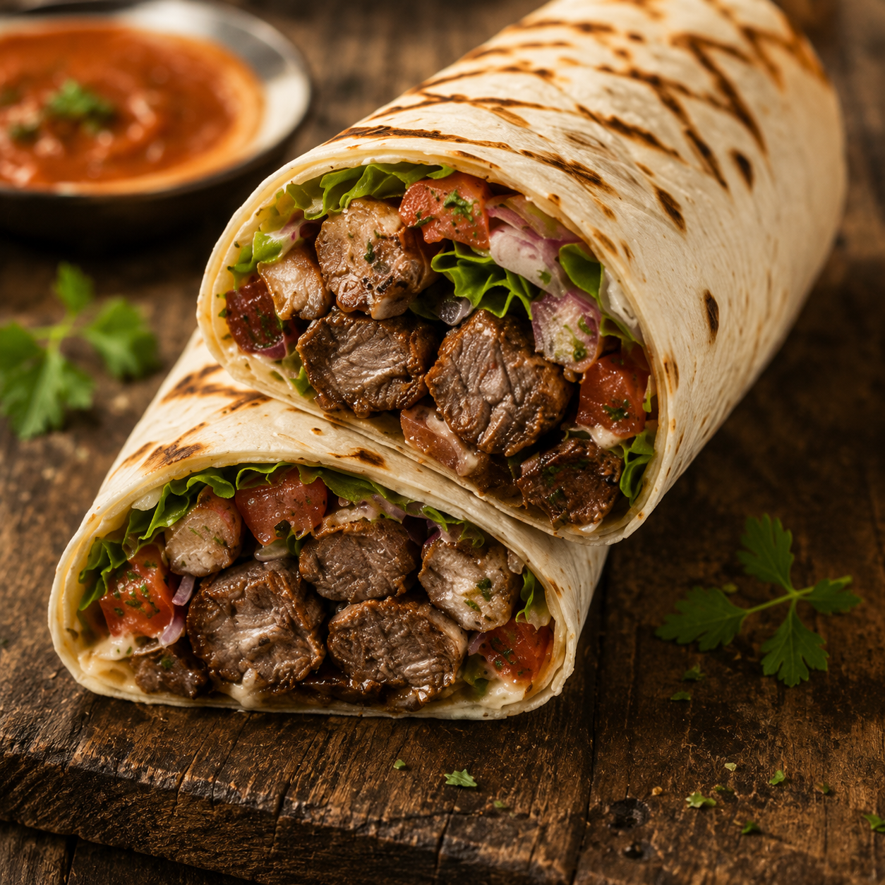 Lamb Shish Wrap