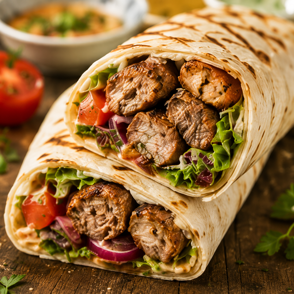 Chicken Kofte Wrap