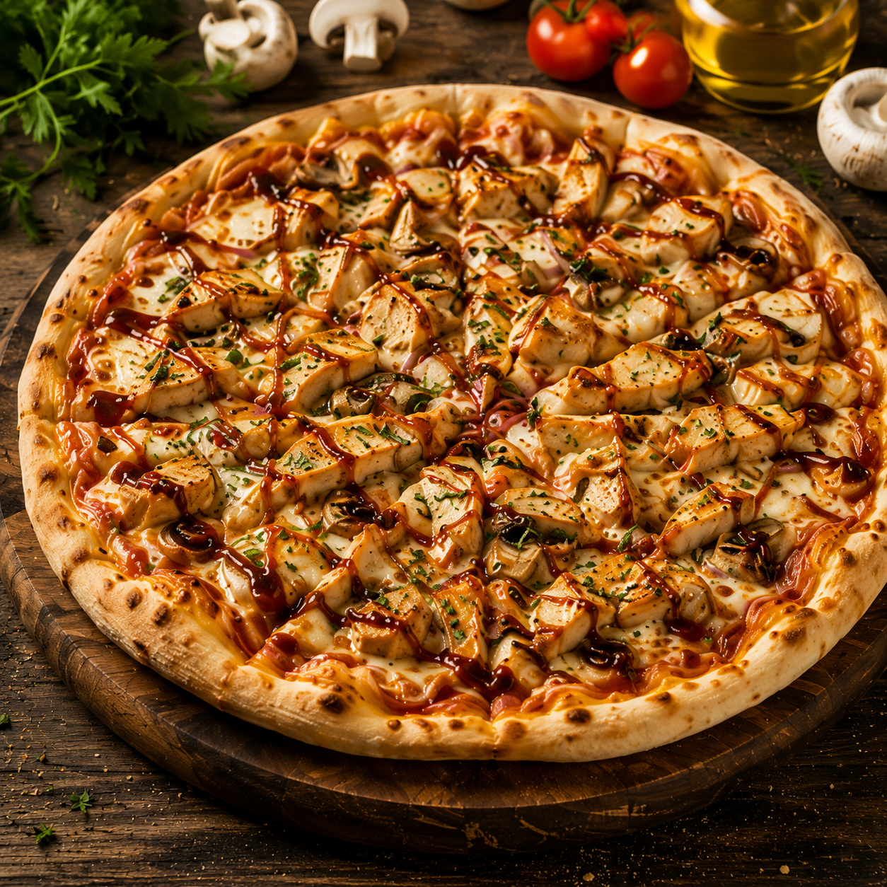 Mushroom Cheese Pizza