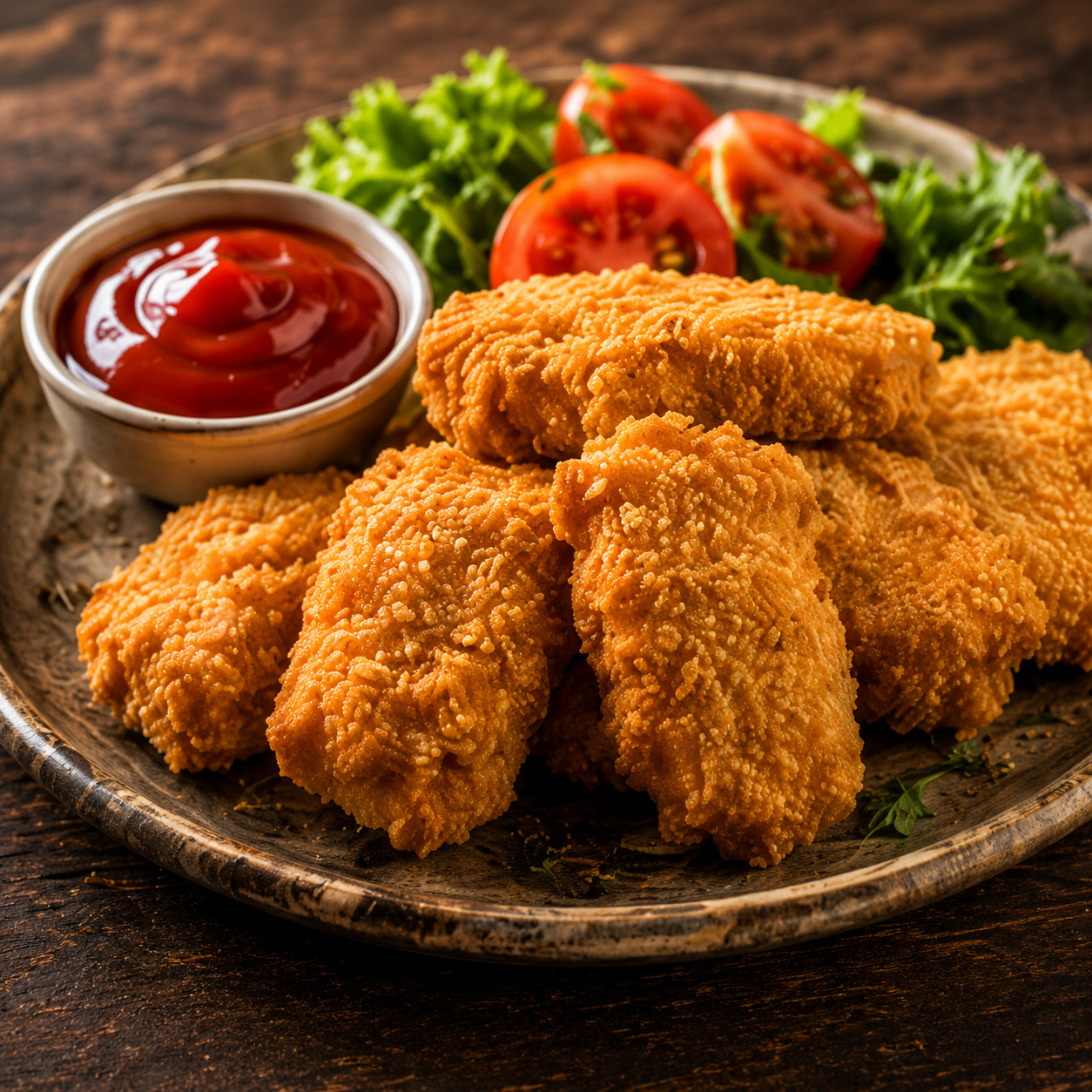 Chicken Nuggets with Chips