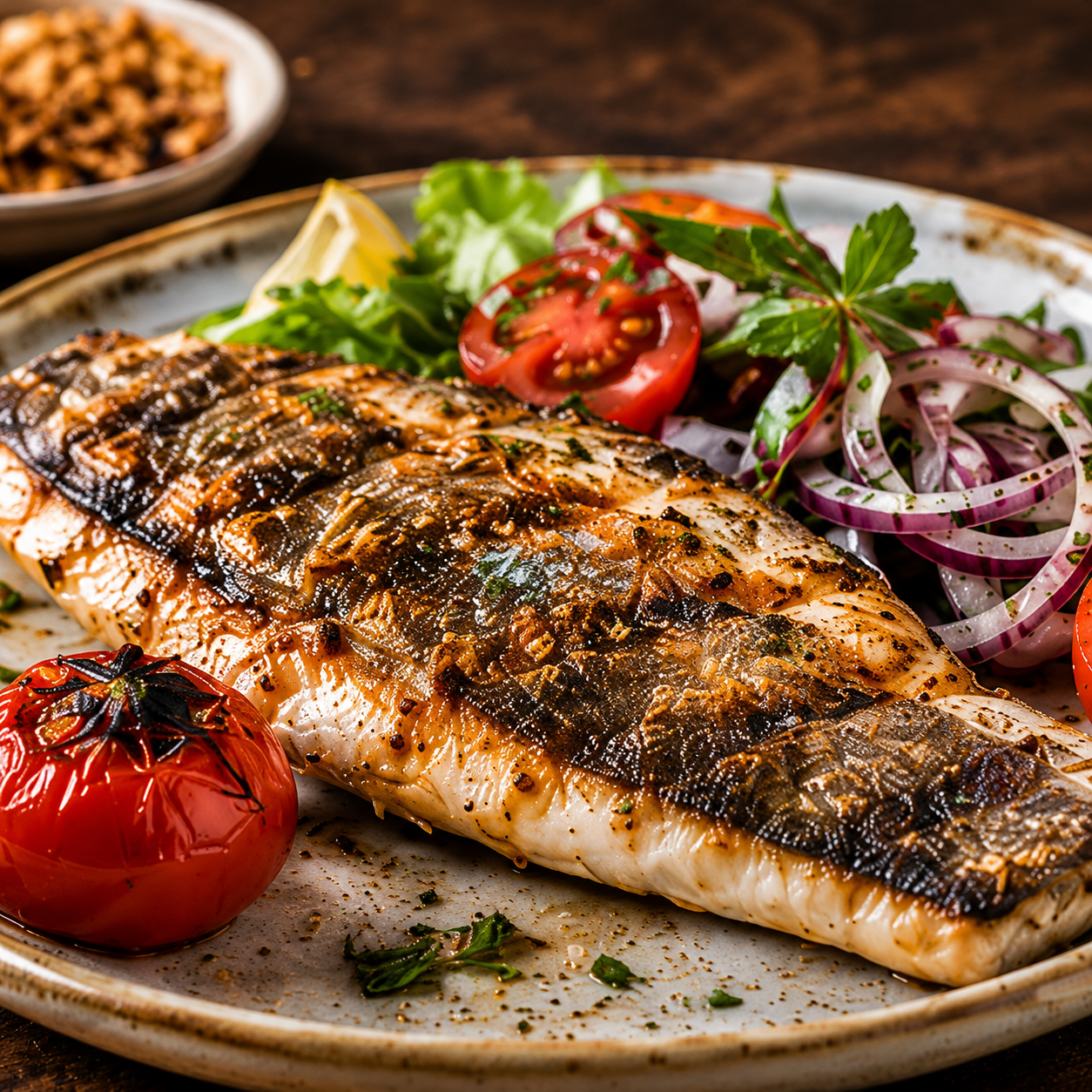 Grilled Sea Bass